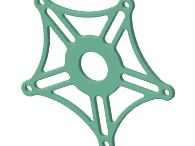 Plastic Crank Arm Bracket Toy 3D model