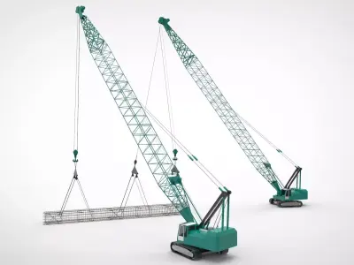 Crane Caisson 3D model
