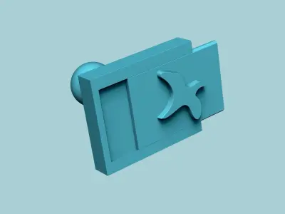 Stamp 29 - Flying Bird - Fondant Decoration Maker Toy 3D print model