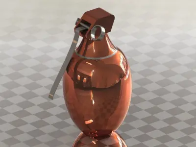 Frag grenade  Free 3D model