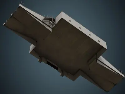 Entrance 2B Low-poly 3D model