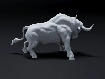 bull animal 3D print model