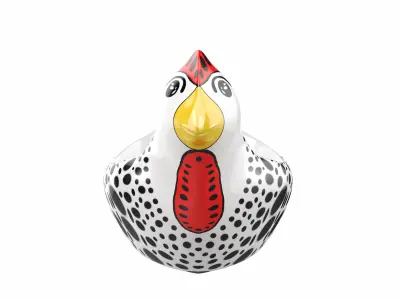   Hen Shape Bowl 3D model
