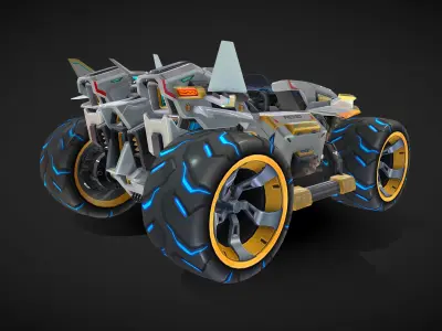 Renault Race Car 3D Model 3D model