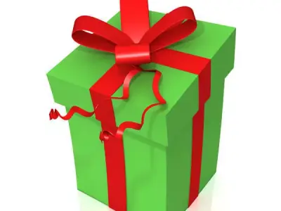 Gift box Low-poly 3D model