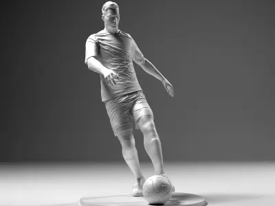 Footballer 04 Footstrike 01 Stl 3D print model