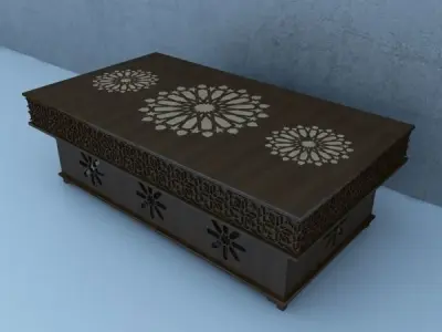 Traditional Moroccan Table 3D model