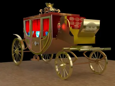 Chinese carriage  3D model