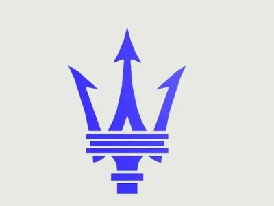 Maserati Logo Low-poly 3D model purchase