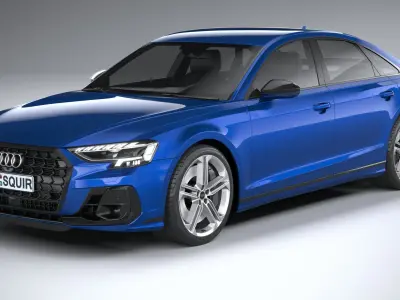 Audi S8 2022 3D model