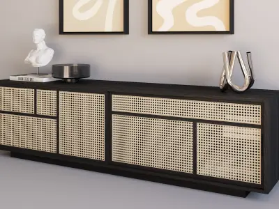 Design House Stockholm Air Sideboard Low 3D model