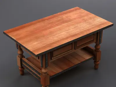 Old table 3D model