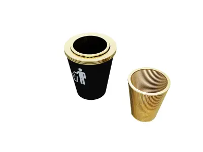 Waste Basket Decorative unit    F1 3D model