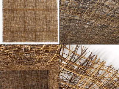 Ceiling canopy branch thin crooked n2 3D model