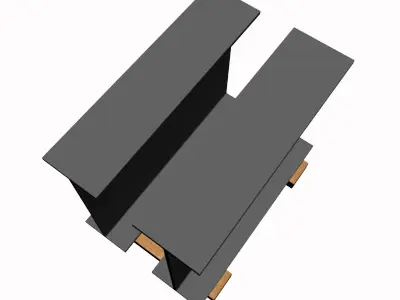 W18 Wide Flange Beam 3D model