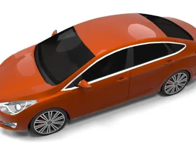 HYUNDAI I40 LOWPOLY Low-poly 3D model