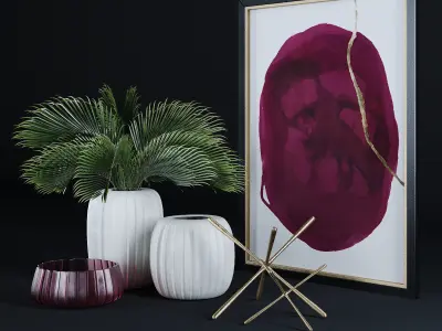 Vase Set 3D model purchase