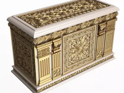 Chest 01 Low-poly 3D model