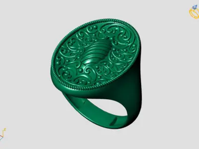 Women Plain Ring STL Models Womens Ring 3dmodels 3D print model 3D print model 22