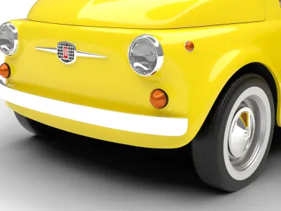 Fiat 500 1959 HQ 3d model  3D model