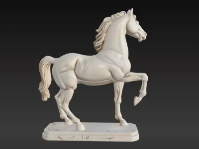 Elegant Horse Figurine Series 2 3D print model
