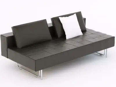 modern leather sofa 3D model purchase
