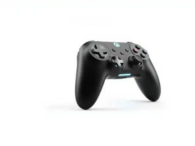 Wireless Gaming Controller with LED Indicators Low-poly 3D model