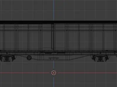 H0 1-87 scale Hbbins 306 freight car 3D print model