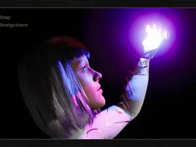 Character Scarth Low-poly 3D model