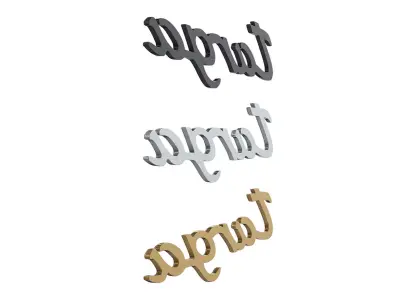 targa nameplate Porsche  3D print model