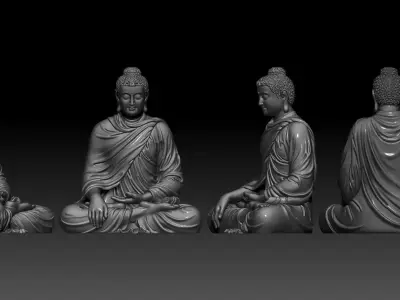Bodhi Buddha  3D print model
