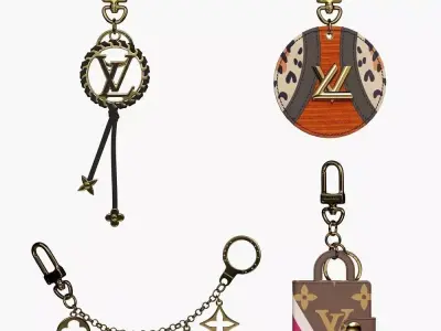 Louis Vuitton Keys holders 3D model