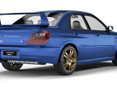 Subaru Impreza WRX STI 2001 3D model