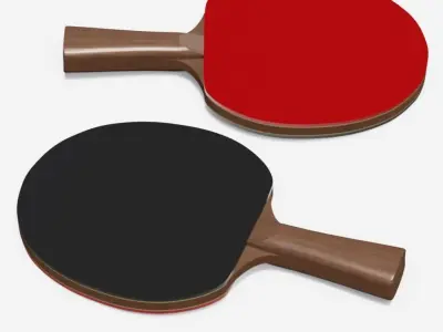 Ping Pong racket 3D model Free 3D model
