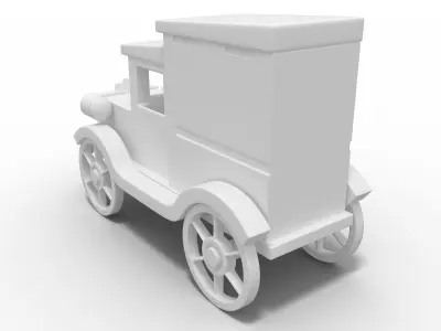 Wooden machine 3D model