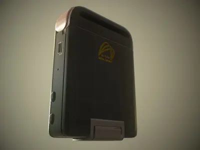 GPS 3D model mobile phone with antenna Low-poly 3D model