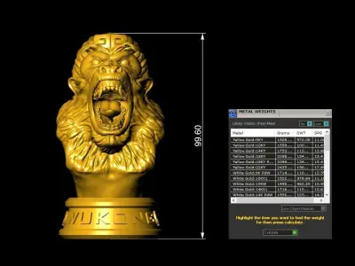 A62a Statue of Wukong  3D print model