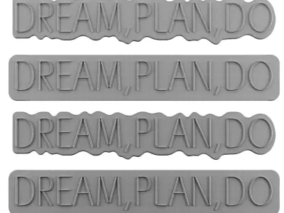 Dream Plan Do Neon Signs 3D model purchase