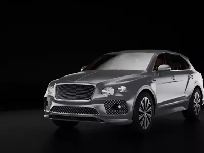Bentley BENTAYGA V8  Low-poly 3D model