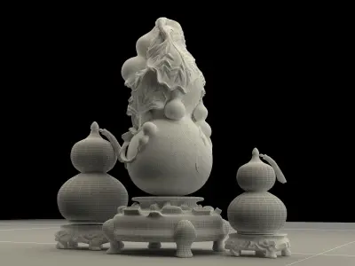 Chinese  gourd  3D model order