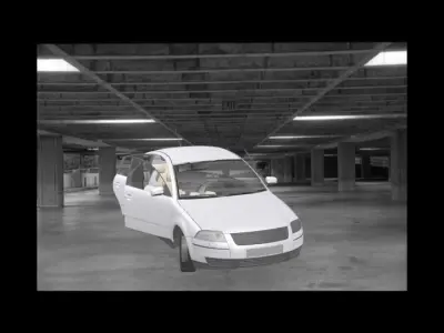 Stranded Car  3D model