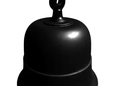 Simple Metal Bell 3D Model Low-poly 3D model
