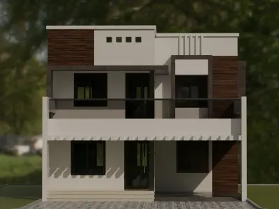 Modern House Low-poly 3D model shop
