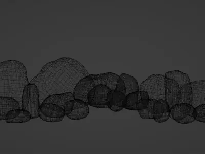 Stones Collection - 20 stones with 3 materials Free low-poly 3D model