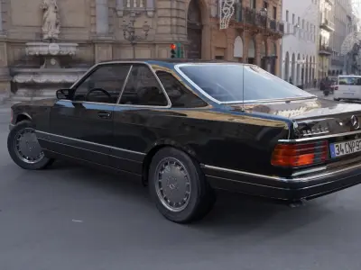 Mercedes Benz 560SEC c126 3D model