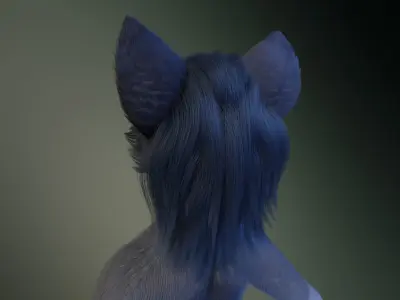 Jennifer Anthro Wolf 3D model