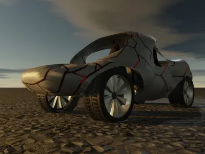 car 7 Low-poly 3D model