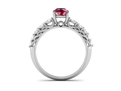 Engagement Wedding Ring 3dm Render Detail  3D print model