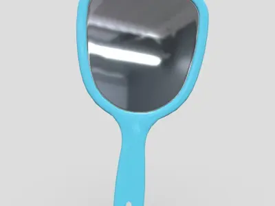 Hand Mirror 3 Low-poly 3D model