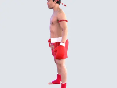Thai Boxer B 3D model